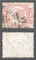 Great Britain Scott 58 Used Plate 5 - DT (P)